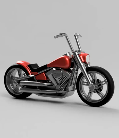  3D-модель мотоцикла Harley Davidson Fat Boy представляет собой детально проработанную цифровую копию культового мотоцикла, оптимизированную для 3D-печати.