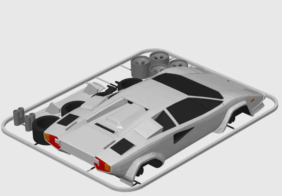 3D-модель Lamborghini Countach