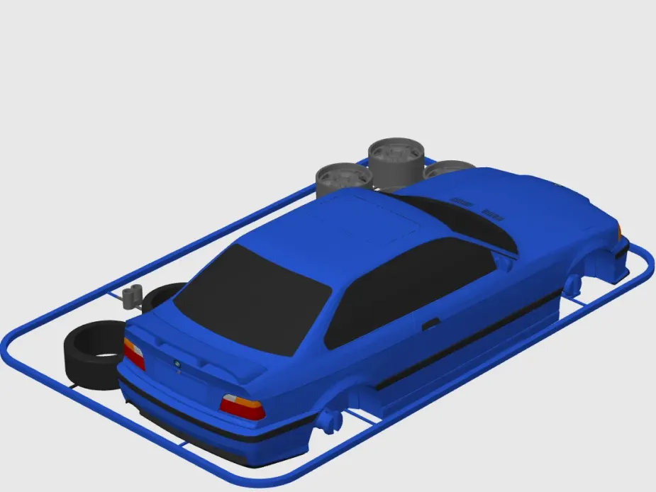 3D модель BMW M3 E36 для печати на 3D принтере