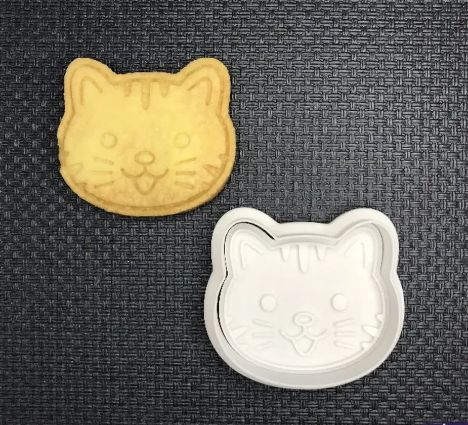 Формочка для печенья в виде мордочки кошки