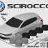 3D модель Volkswagen Scirocco для 3D печати