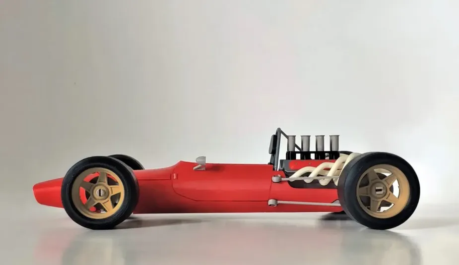 3D модель гоночного автомобиля SCARBO SVF1 для печати на 3D принтере